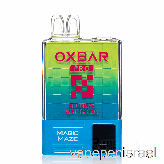 חד פעמי Vape Israel Oxbar Magic Maze Pro 10000 חד פעמי כחול Razz אבטיח - מיץ תרמילים